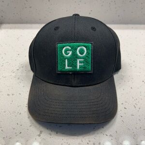 Adidas Black Adjustable GOLF Patch Hat